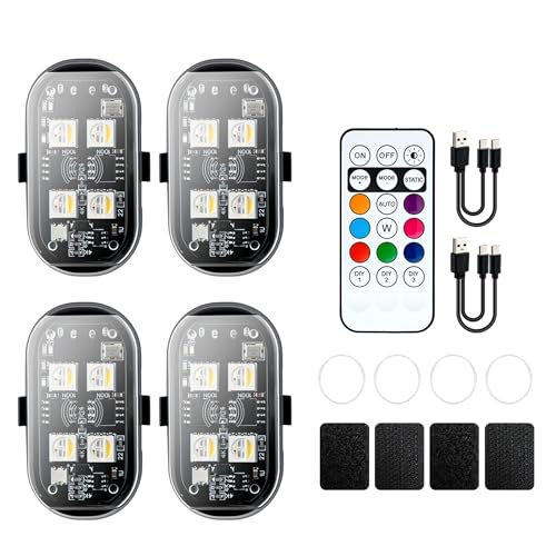 2PCS Wireless LED Strobe Lights