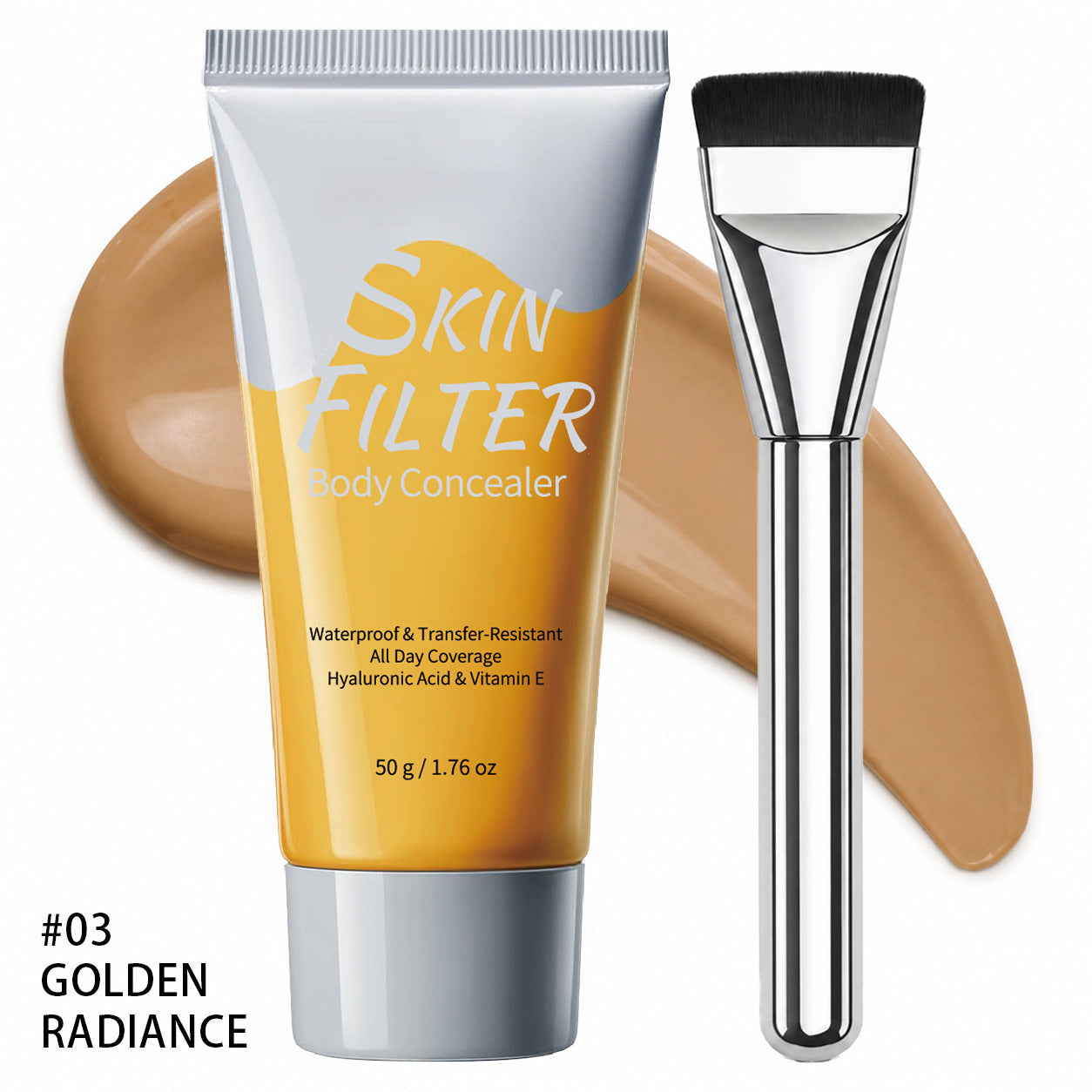 Cream Primer Brightening Makeup Base Includes flat brush