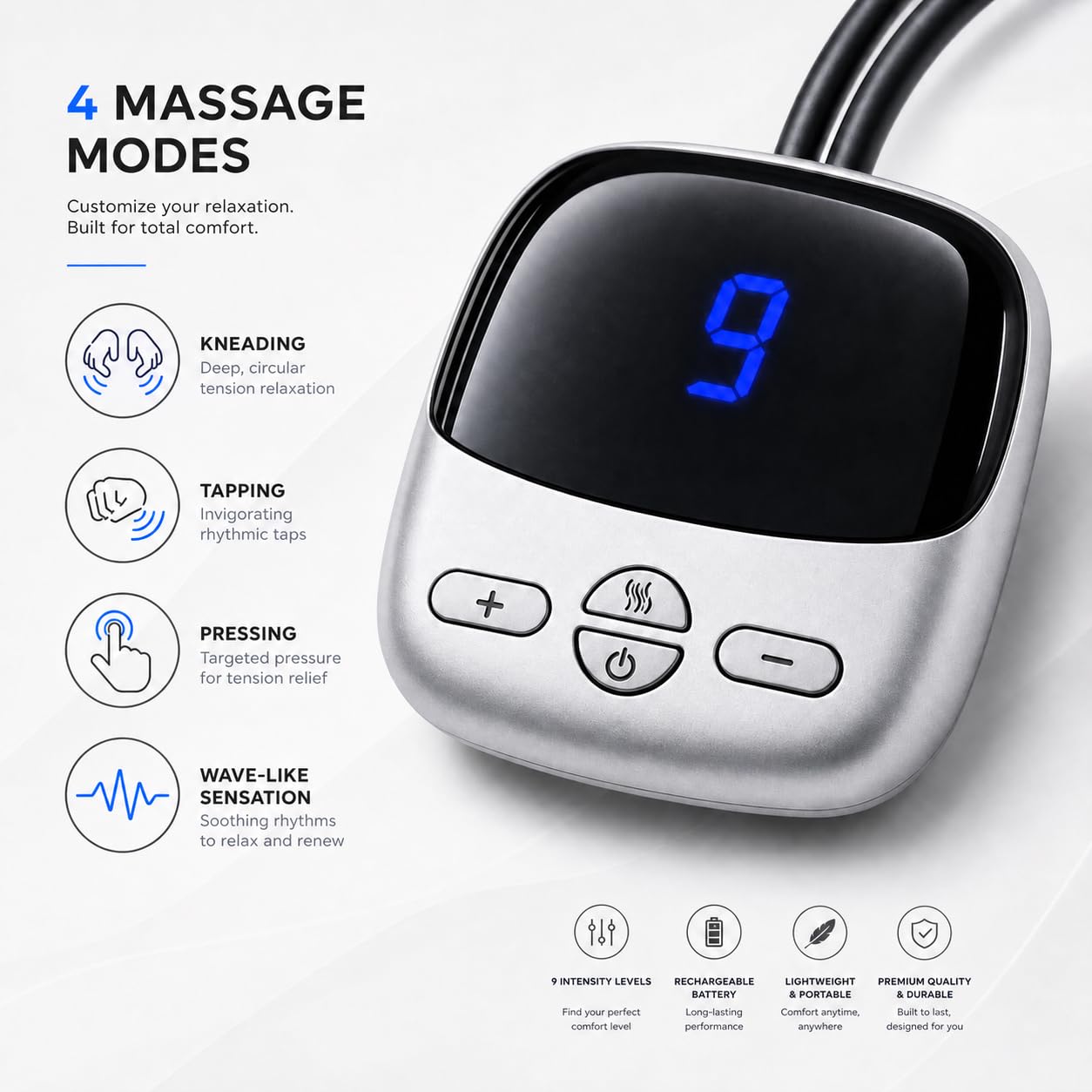 Portable Neck Massager with Hot Compress