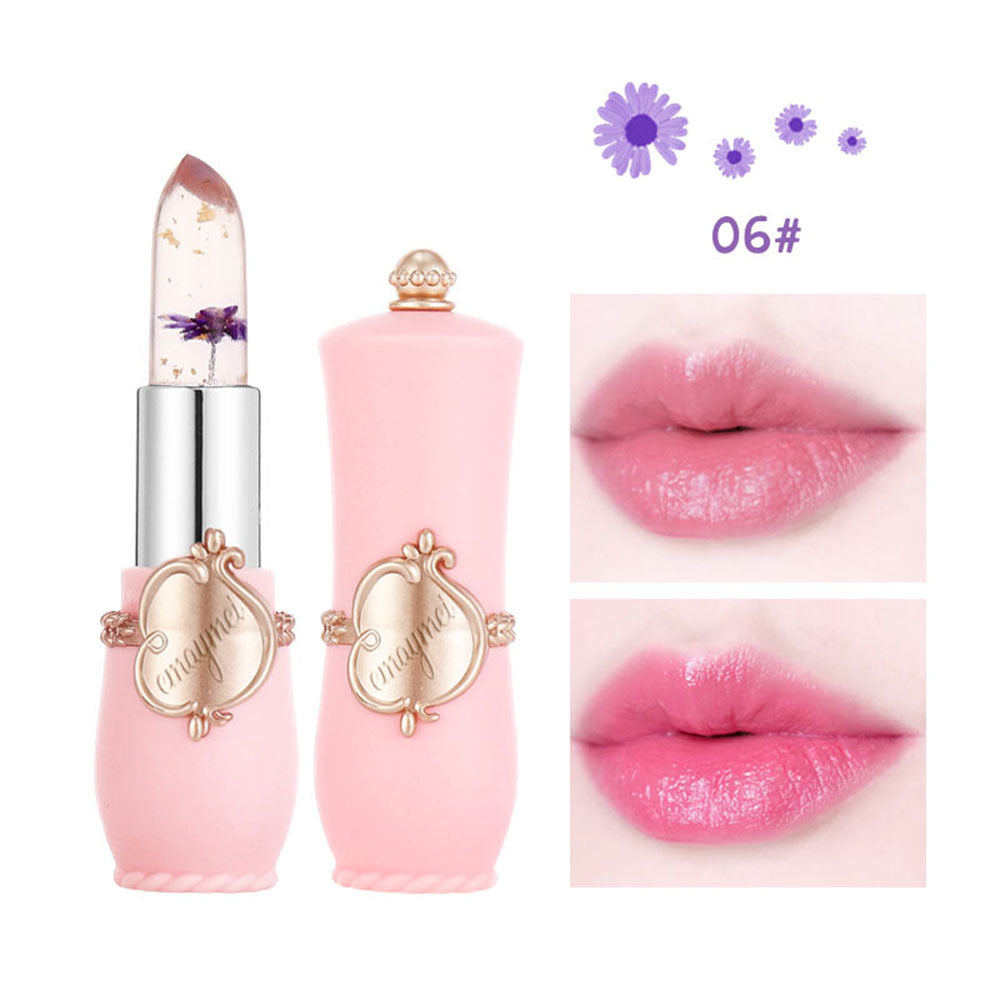 Flower Jelly Lipstick-Temperature Change Moisturizer Long Lasting Nutritious Balm