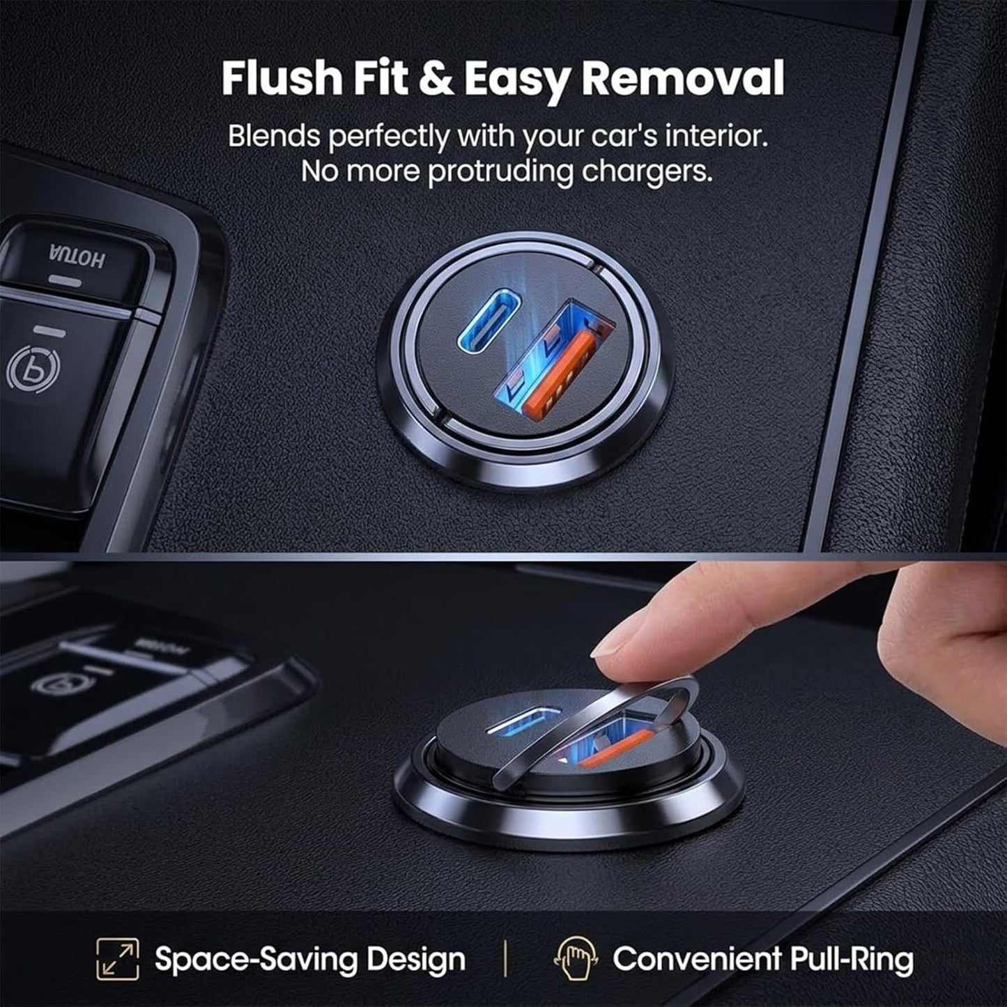 2 Psc Car Fast Charging Charger