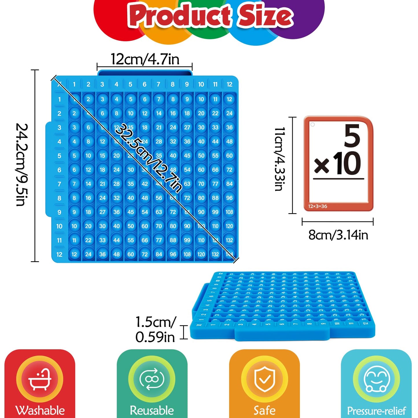 Math Flash Cards + Math Board