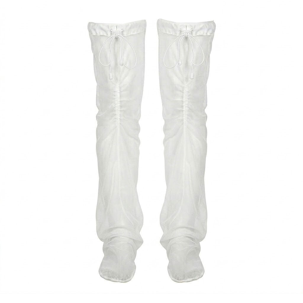 Mosquito and Insect Repellent Hollow Mesh Leg Covers for Outdoor Hiking, Mountain Climbing, and Camping