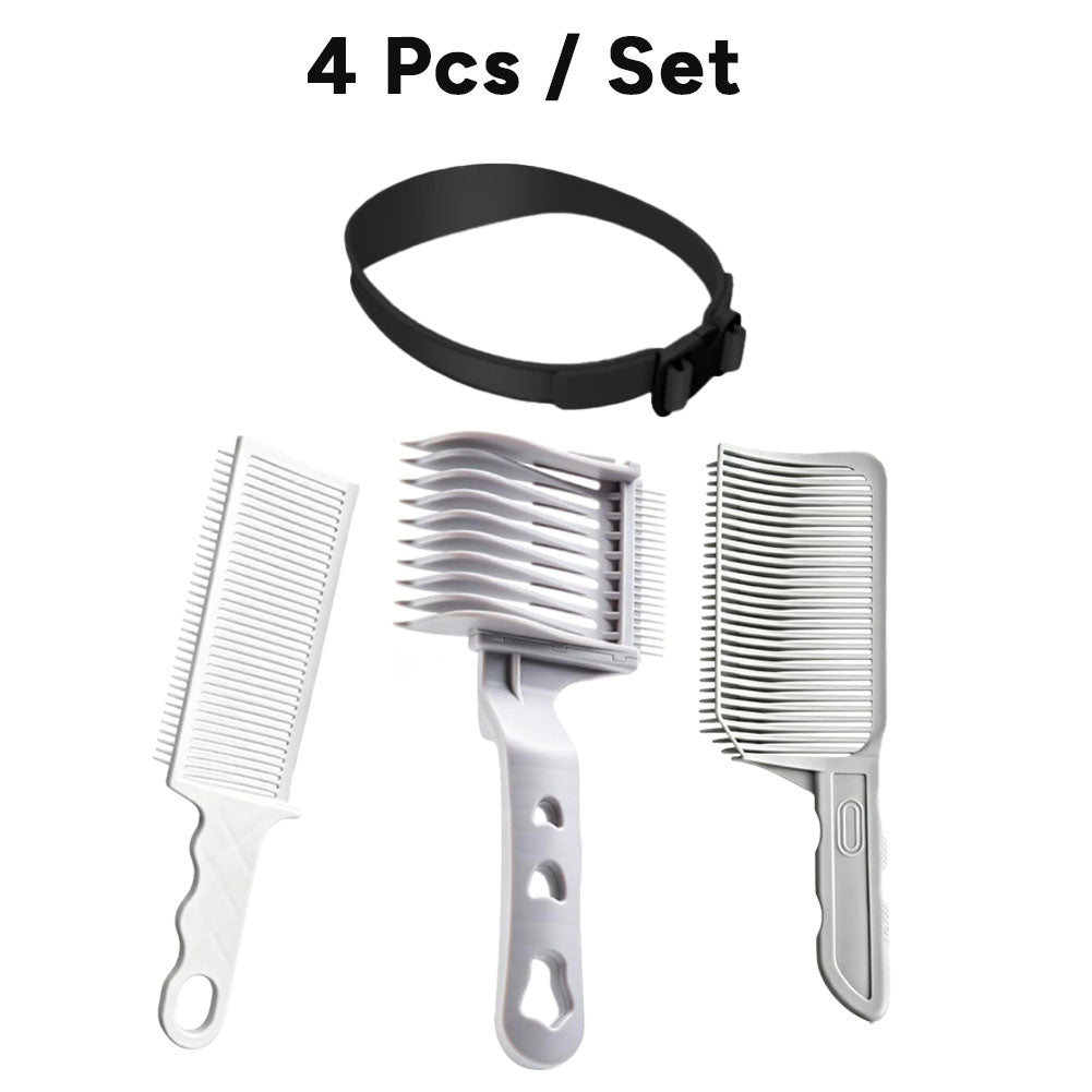 4-in-1 Detachable Fade Comb Set, Compatible with All Hair Clippers