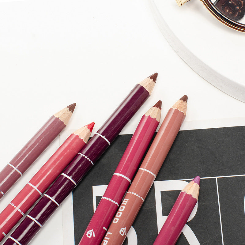 6-Color Matte Lip Liner Set | Long-Lasting & Waterproof