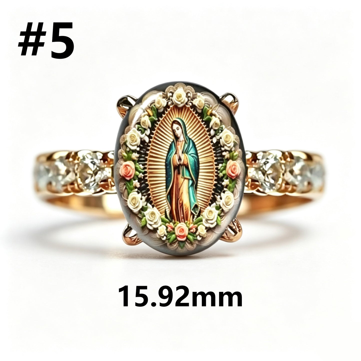 Vintage-Style Virgin Mary Ring—Suitable For Prayer And Daily Outfits