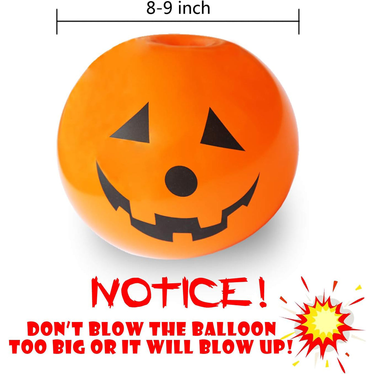 5 Pcs Pumpkin LED Light Up Balloons