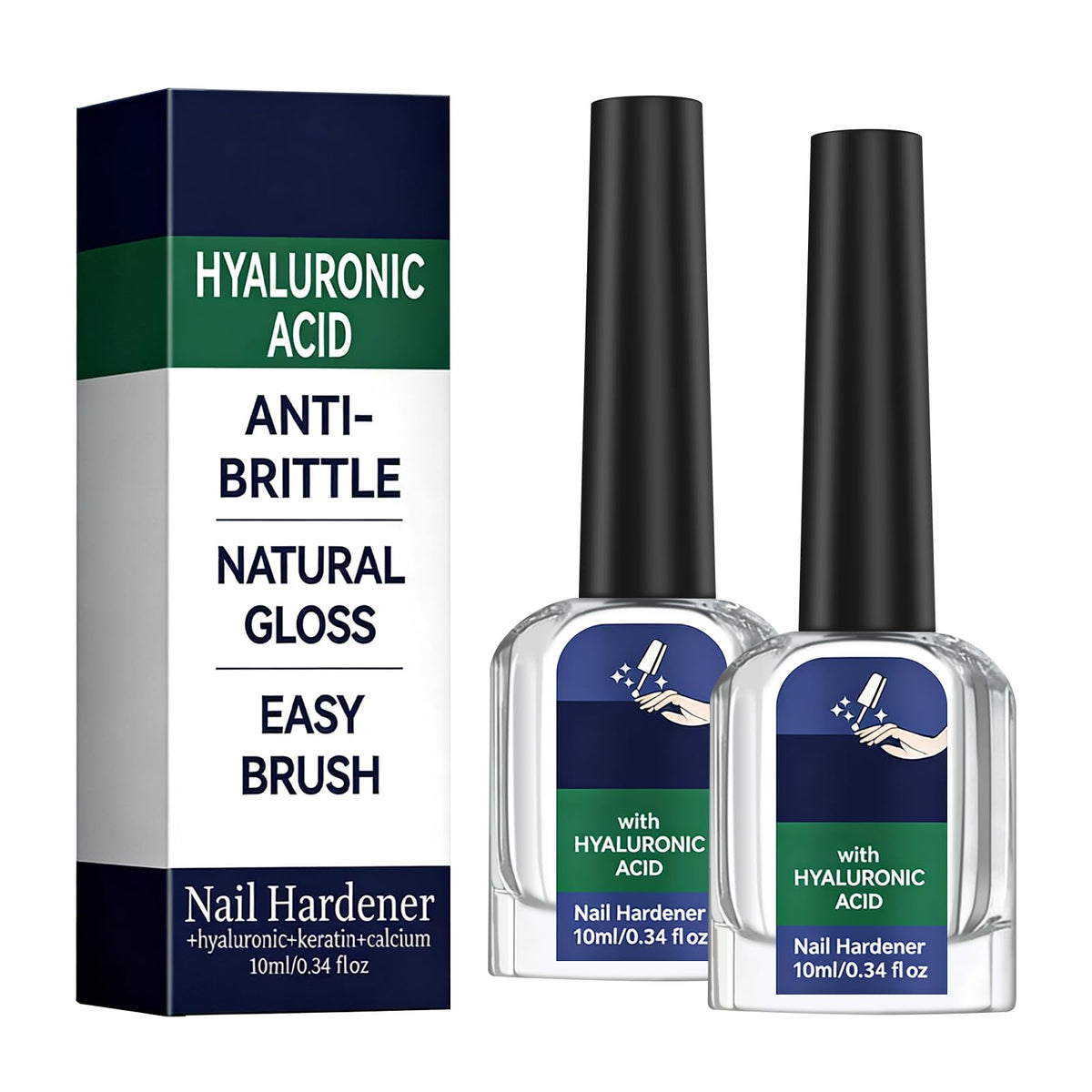 Hyaluronic Acid Nail Hardener for Cracked Cuticles&Dry Nails