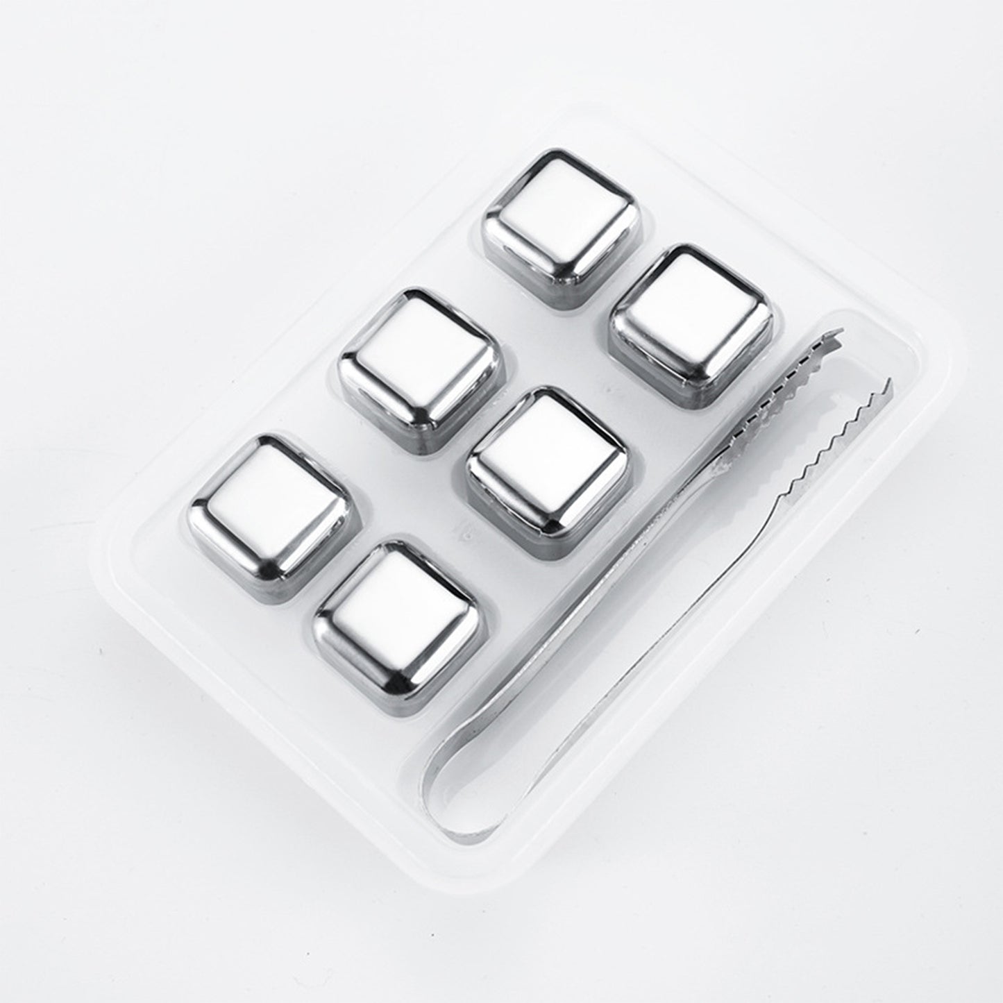 Whiskey Stones Gift Set – Stainless Steel Reusable Whiskey Chilling Rocks for Drinks & Cocktails