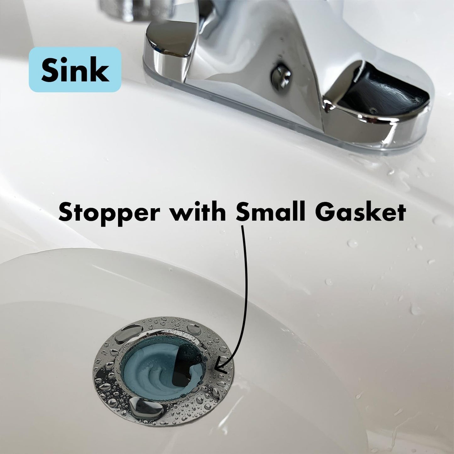 2-Pack Silicone Bathtub Drain Funnel, Small & Large Guard