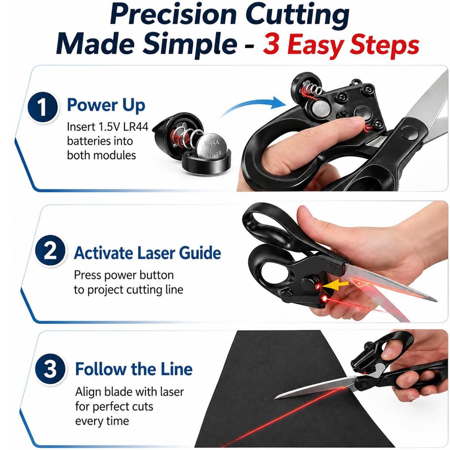 Professional Laser Guided Fabric Scissors, Capable Of Fast Direct Cutting