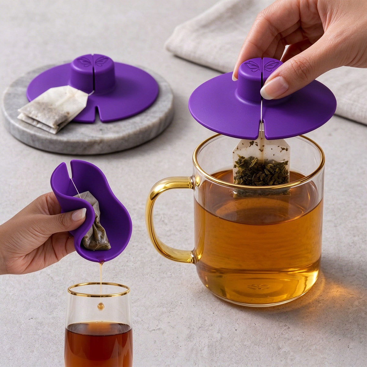 Silicone Tea Bag Holder Tea Bag Squeezer