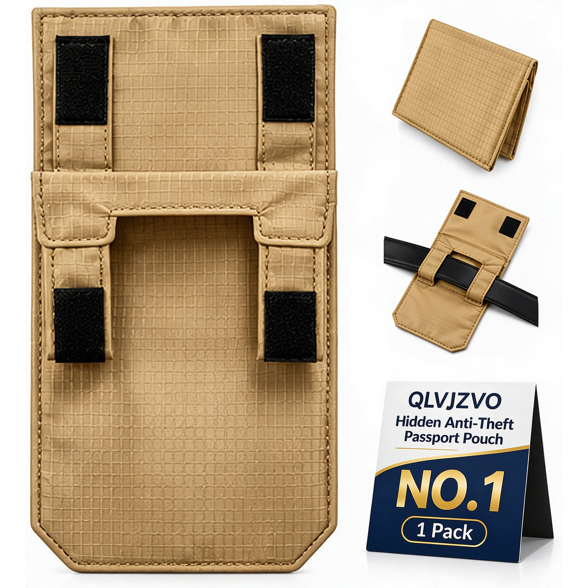 3-in-1 Hidden Pocket Belt Wallet