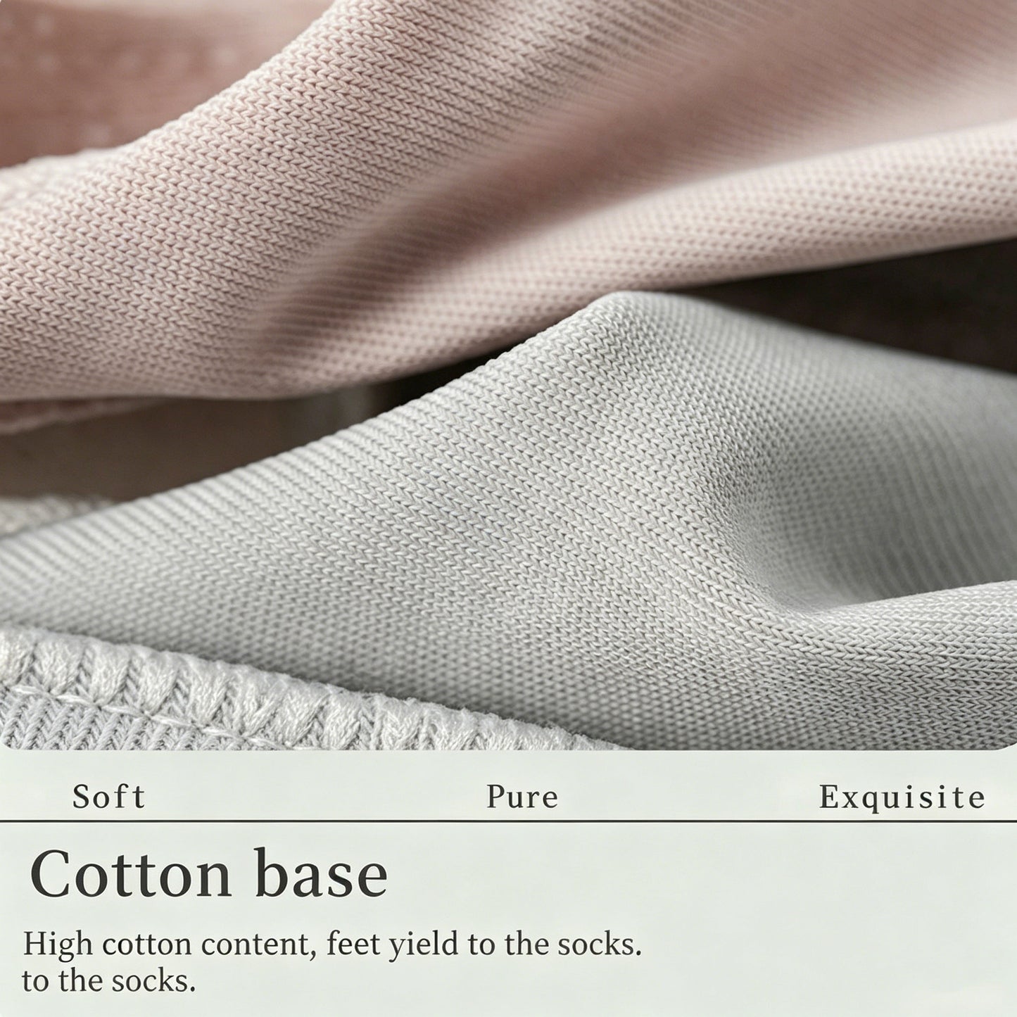 Soft Breathable Cushioned Invisible Socks