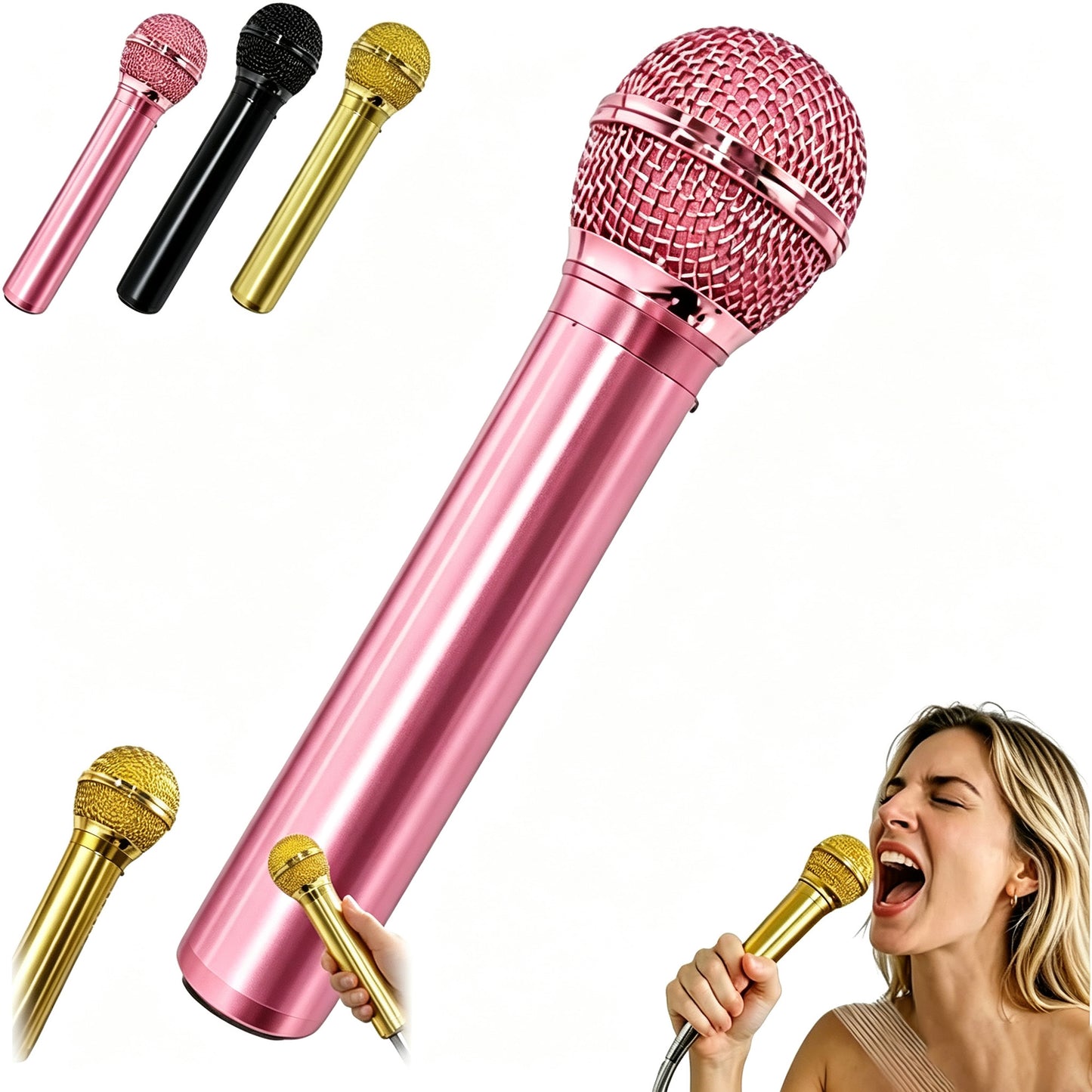 High-Pressure Microphone Shower Head for Music Lovers