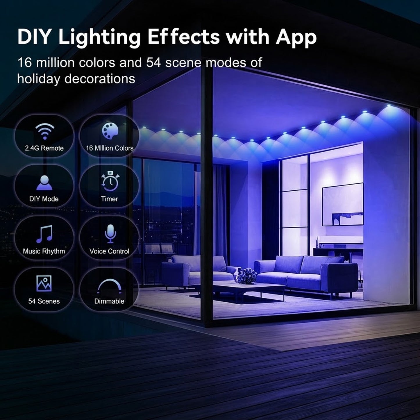 Waterproof Smart Bluetooth RGB LED Strip Light