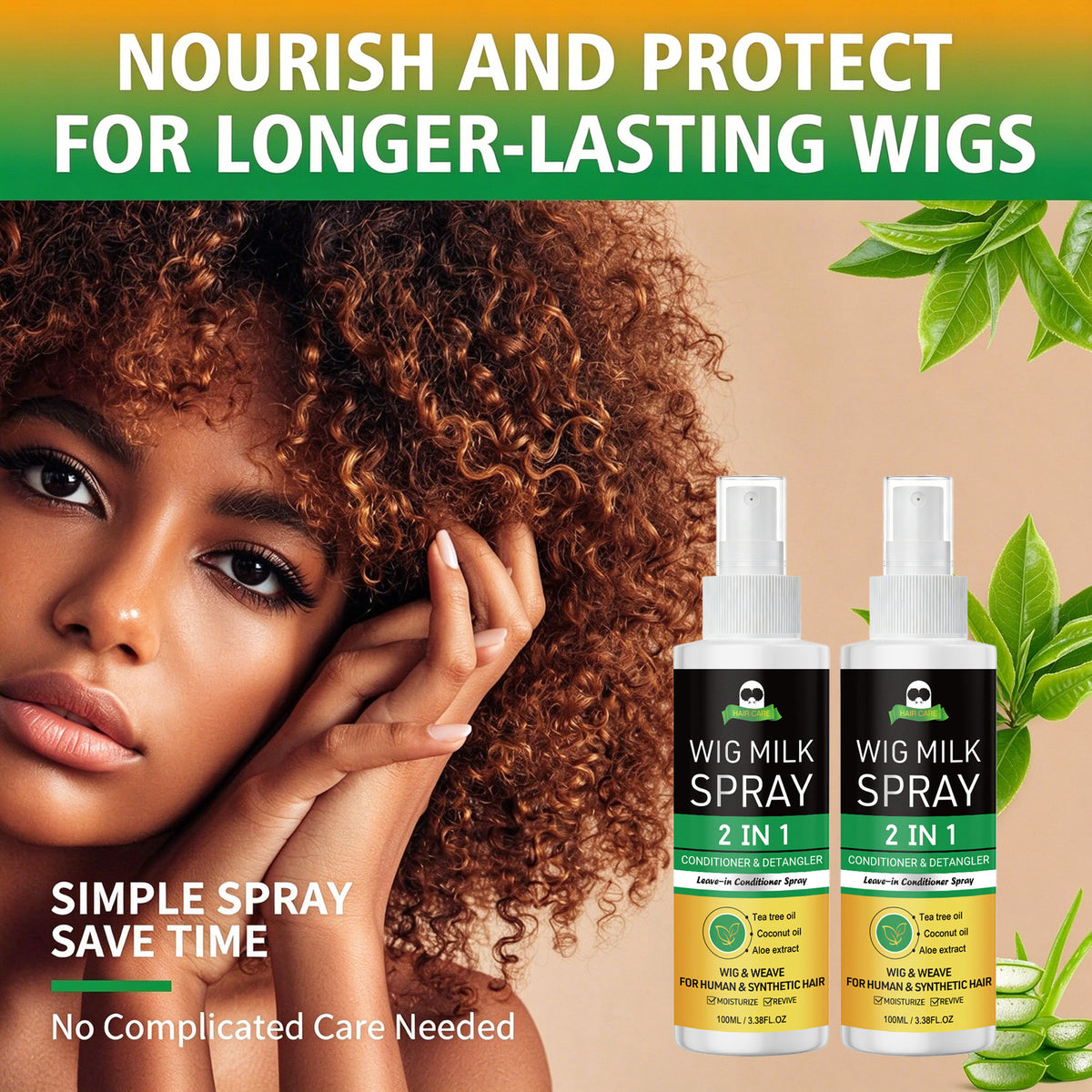 Wig Milk Spray for Synthetic Hair