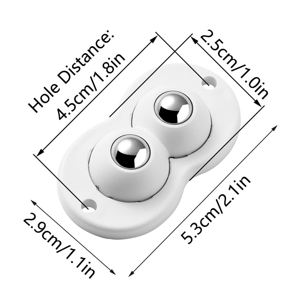 4 Pieces Matching Self-Adhesive Casters Appliance Roller
