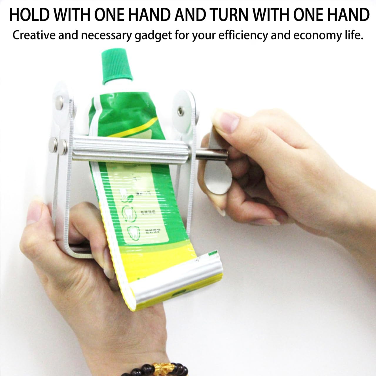 Metal Aluminum Alloy Pusher Squeezer Squeezing Toothpaste Tool