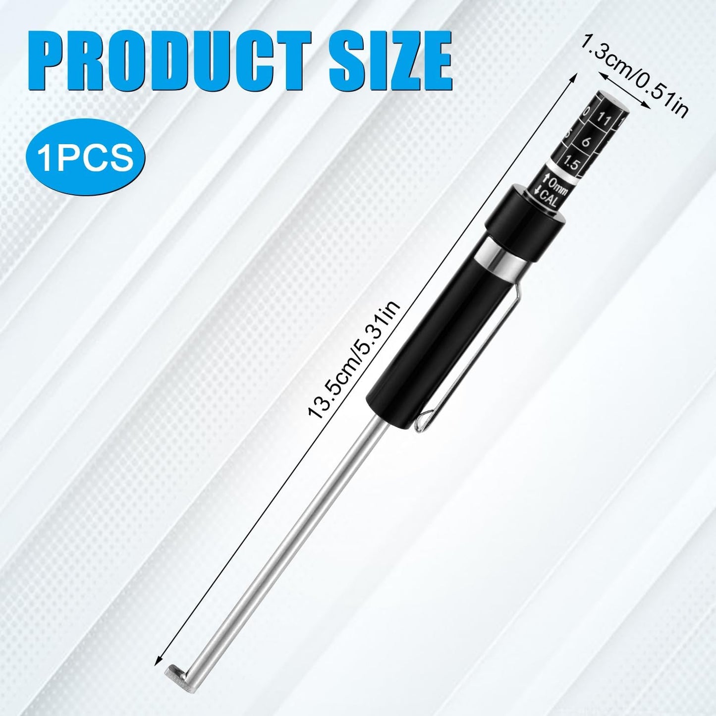 Automotive Brake Measurement Tool – Brake Pad Inspection Gauge With Scale