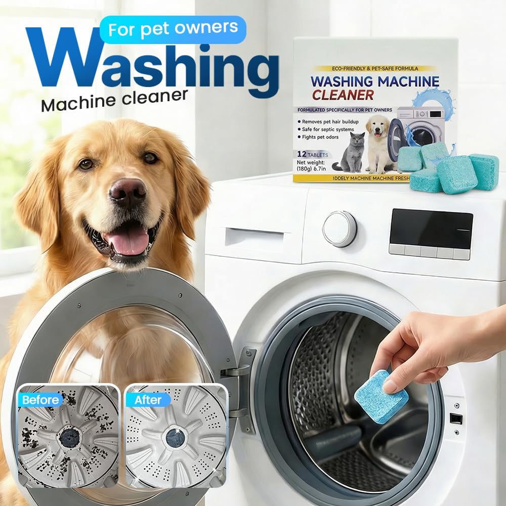 12 Pcs Multi-Purpose Washer Tub Cleaner for Home Laundry Use