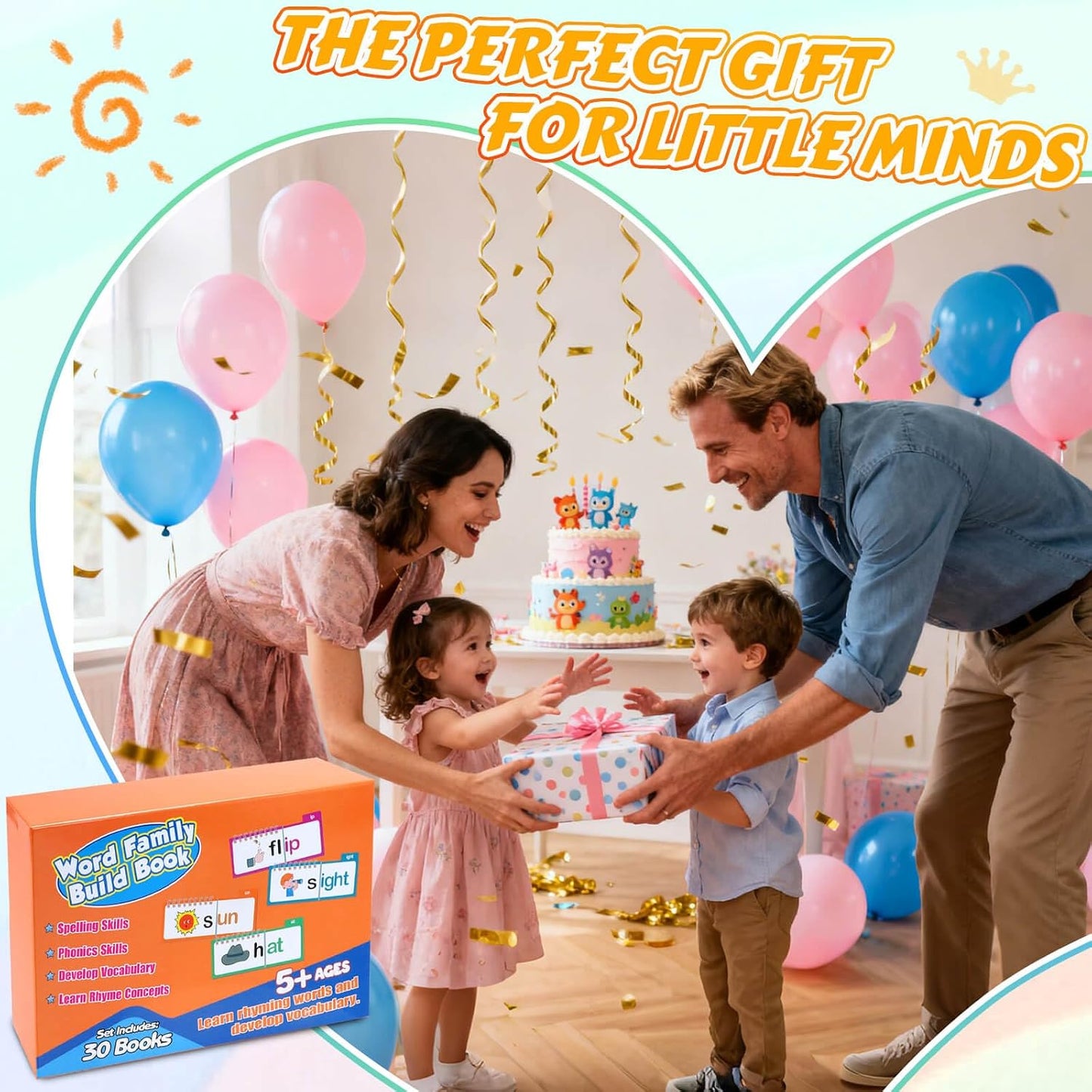 Phonics Flash Cards Word Family Build Book 30 Flip Books
