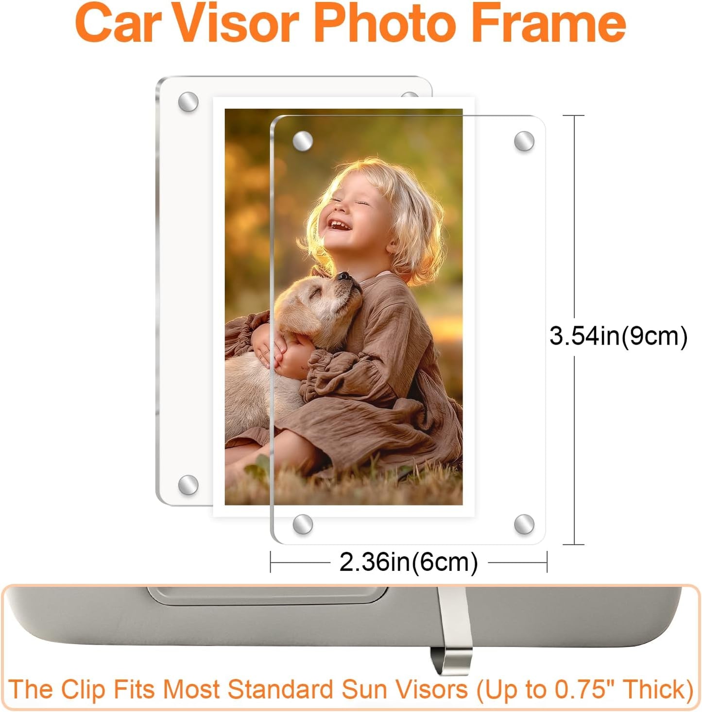 Car Visor Photo Clip Car Picture Holder