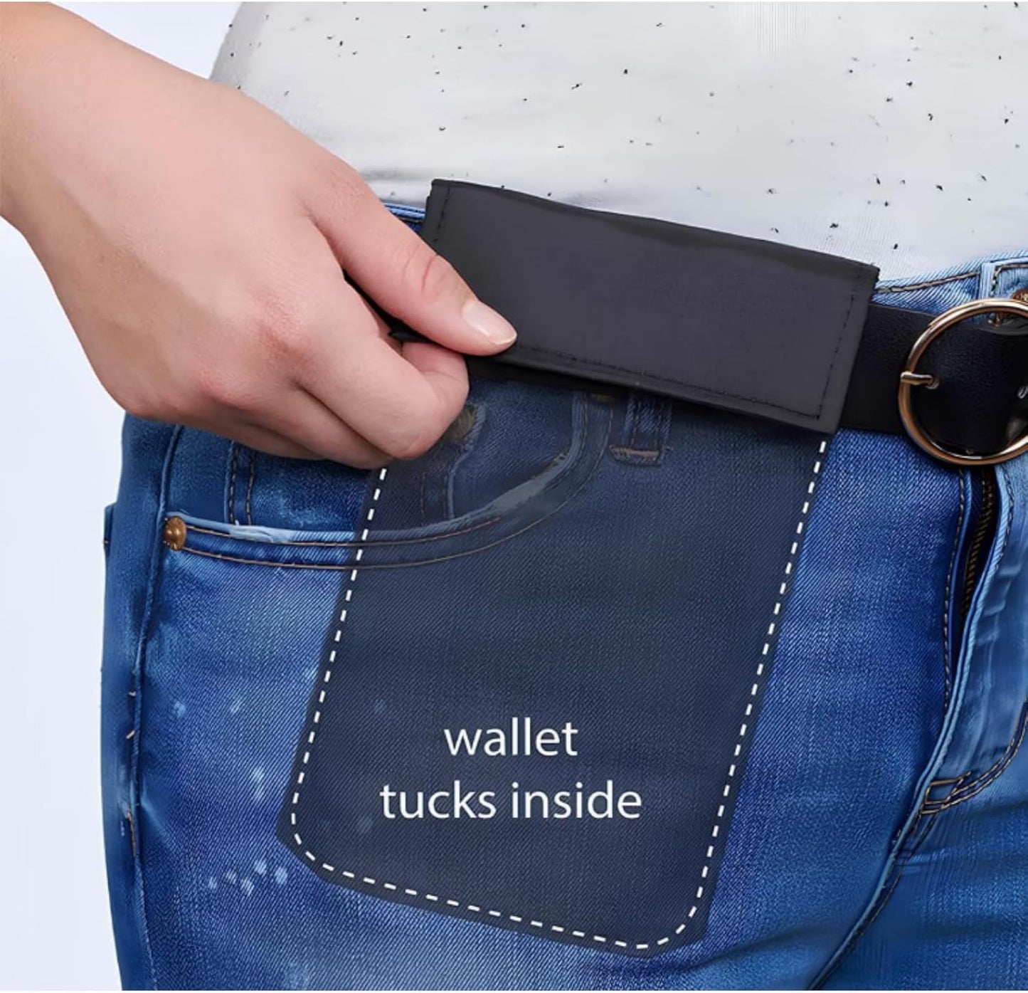 Slim Belt Wallet Hidden Travel Money Belt Anti-Theft