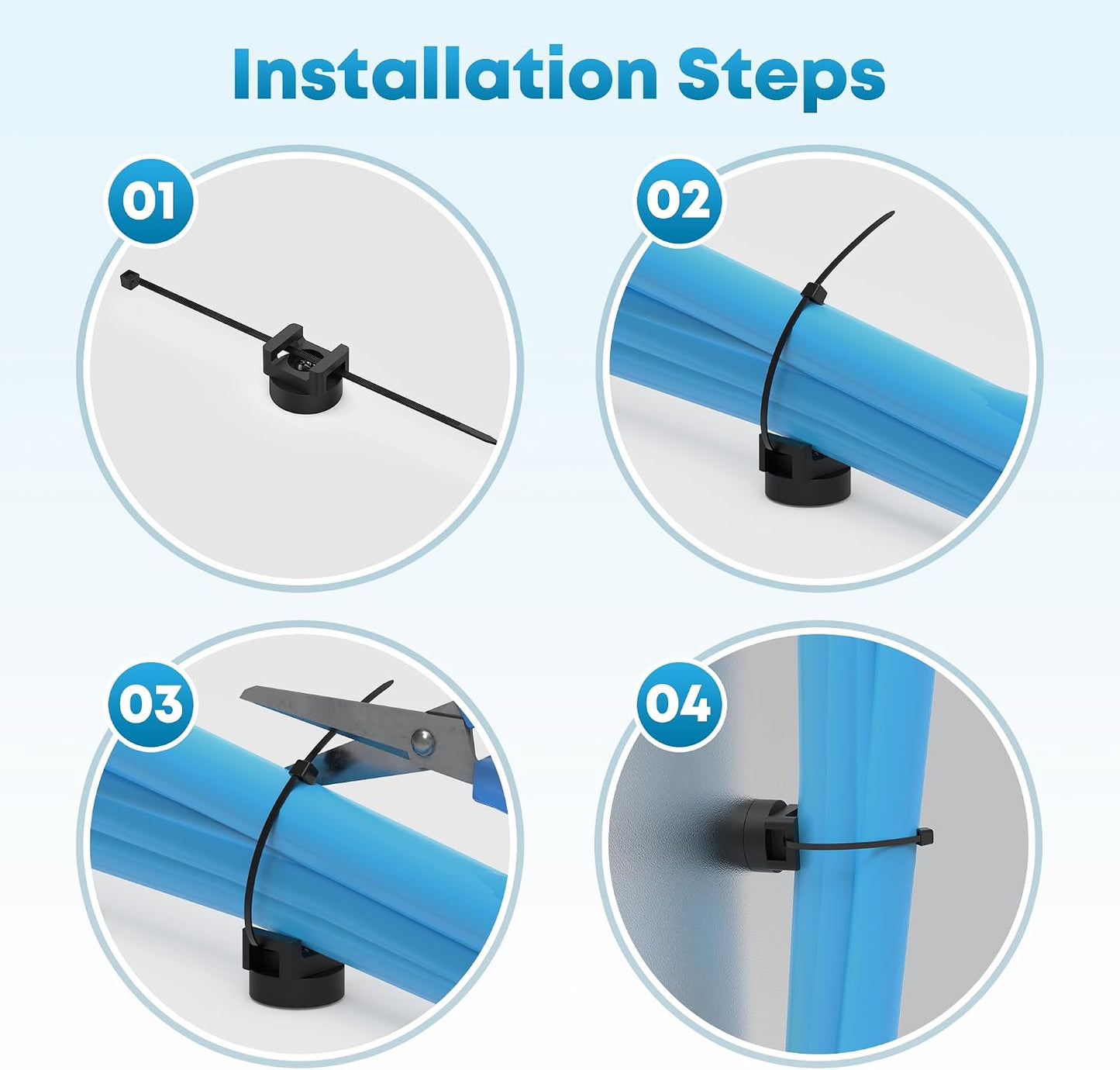 5 Pcs Heavy-Duty Magnetic Cable Tie Mounts