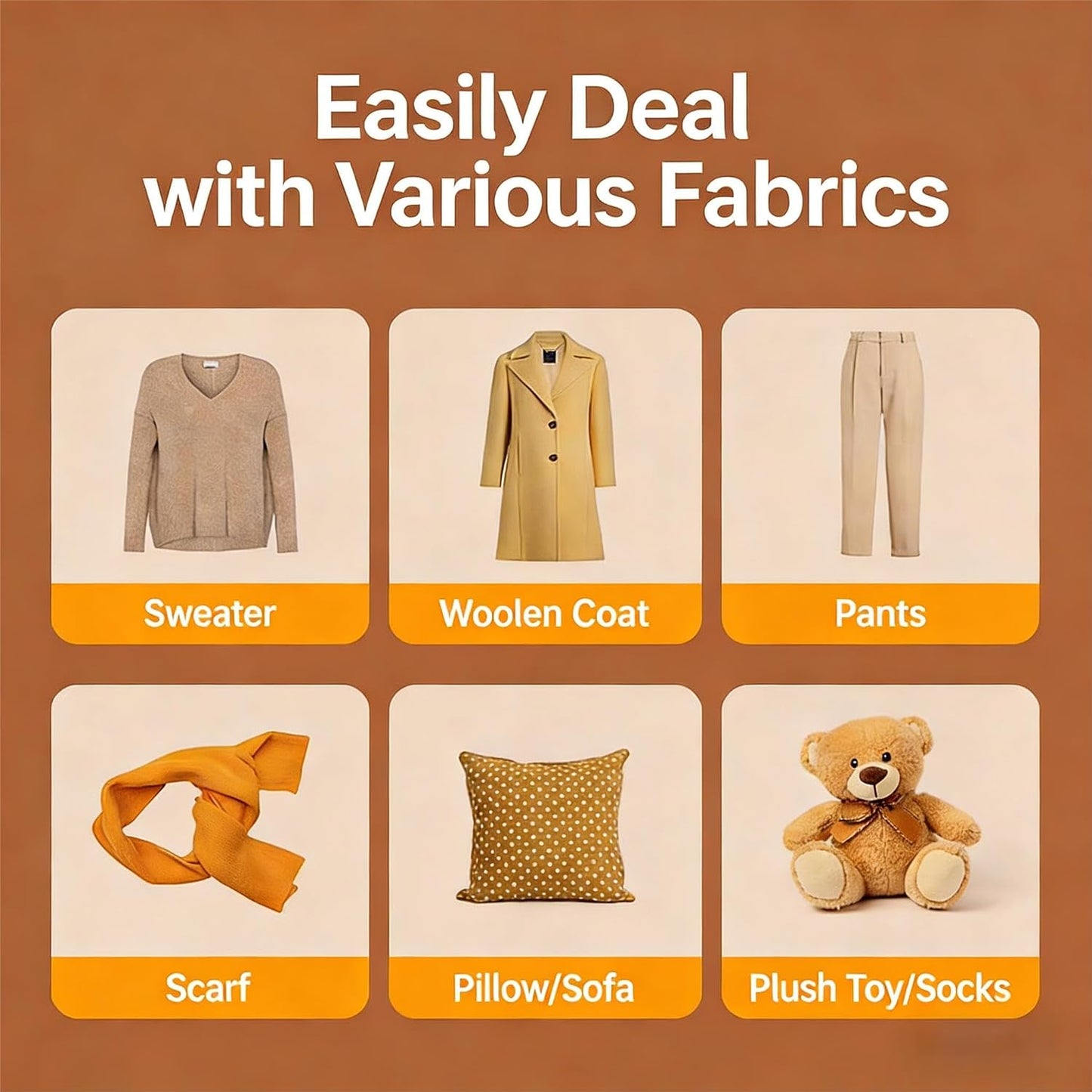 Rechargeable Fabric Lint Shaver for Clothes, Sweaters & Furniture