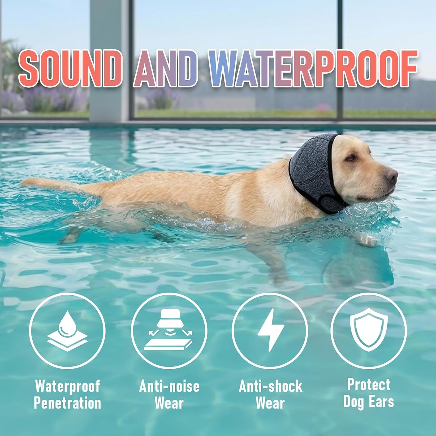 Multifunctional Dog Calming Hood And Ear Protector