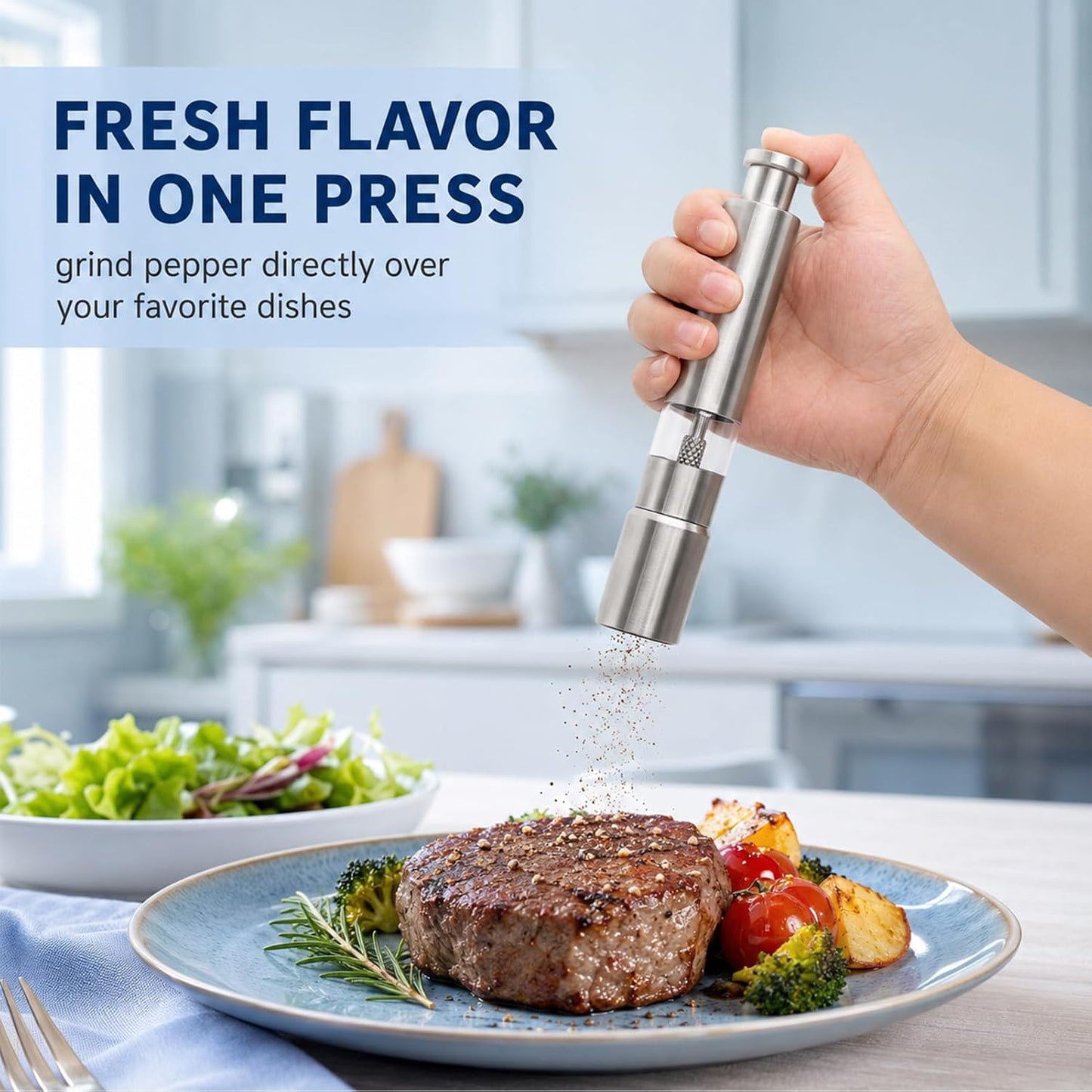 Salt And Pepper Grinder For Black Pepper,Spice And Salt