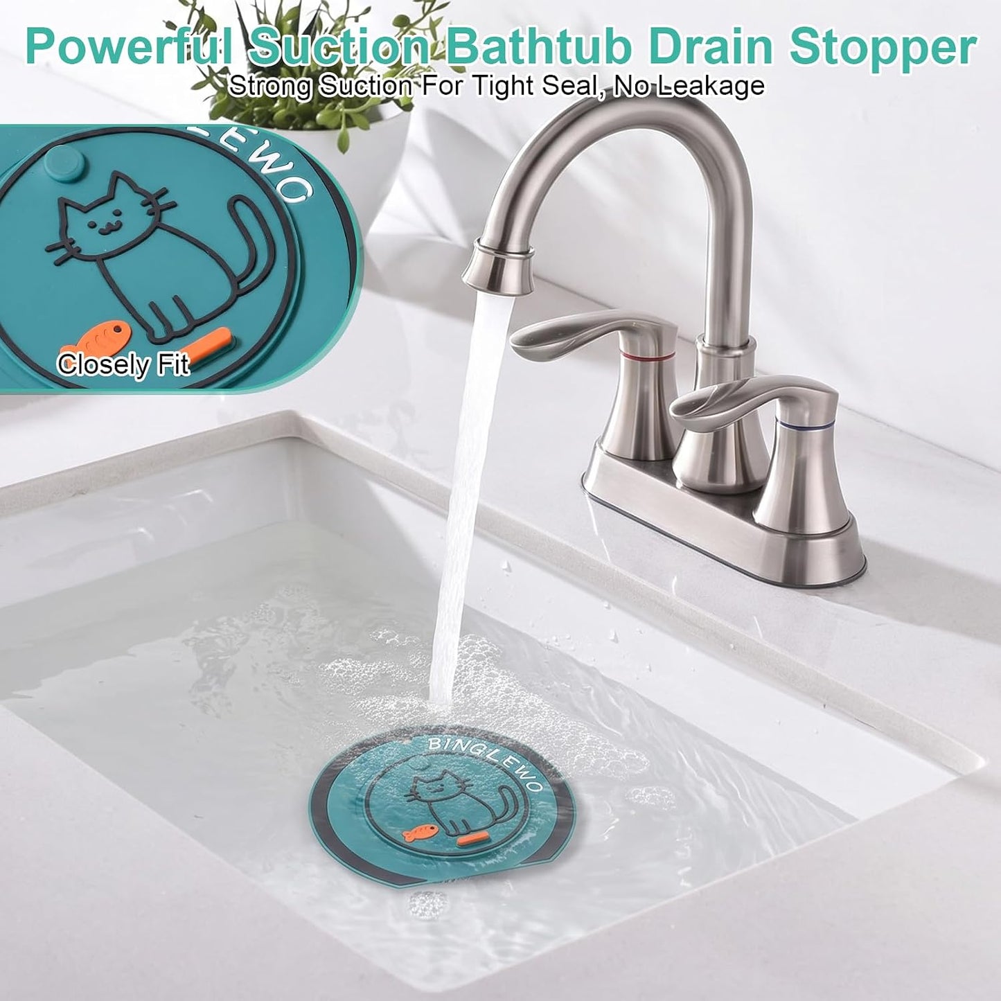 Double Filter Shower Drain Cover for Family Friends Bathtub Shower Sink