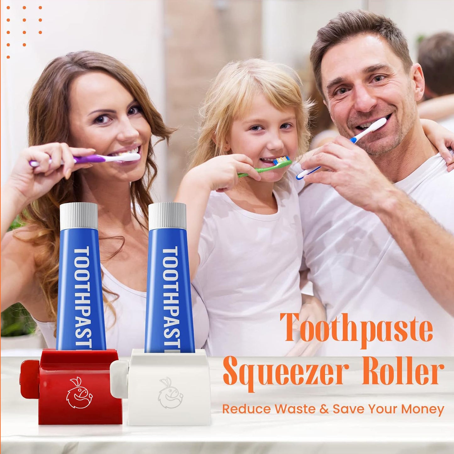 Rolling Tube Toothpaste Squeezer Dispenser Toothpaste Seat Holder Stand