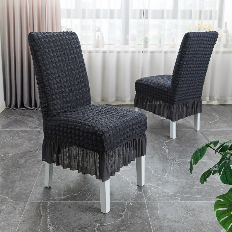 Chair Slipcovers with Skirt for Hotel Home Decor