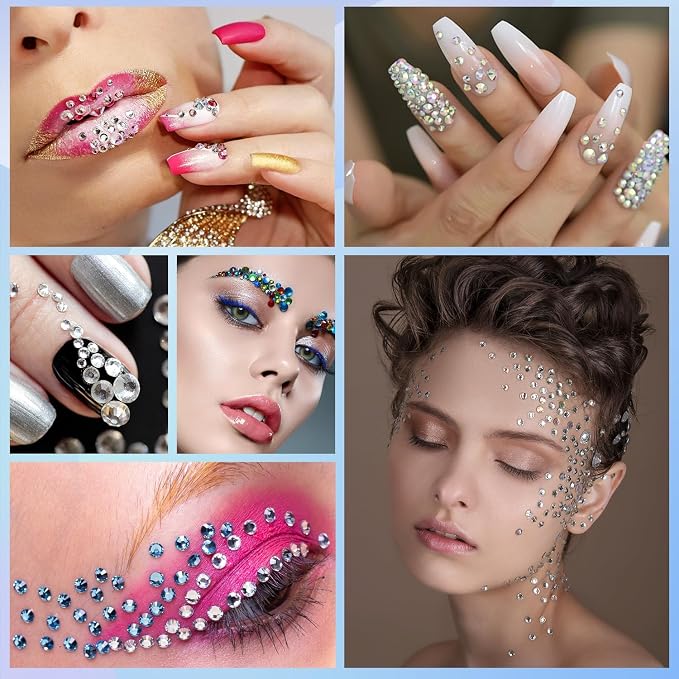 5Pcs Face Makeup Pearl Stickers - Perfect Dor DIY Decorations