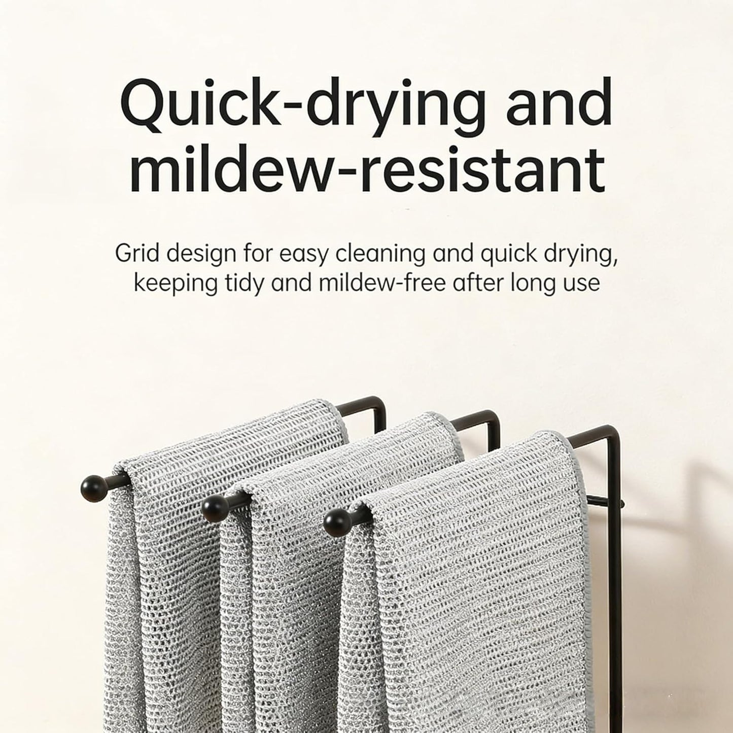 12pcs Scratch-Free Steel Dishcloths. Reusable, Quick-Dry, Odorless