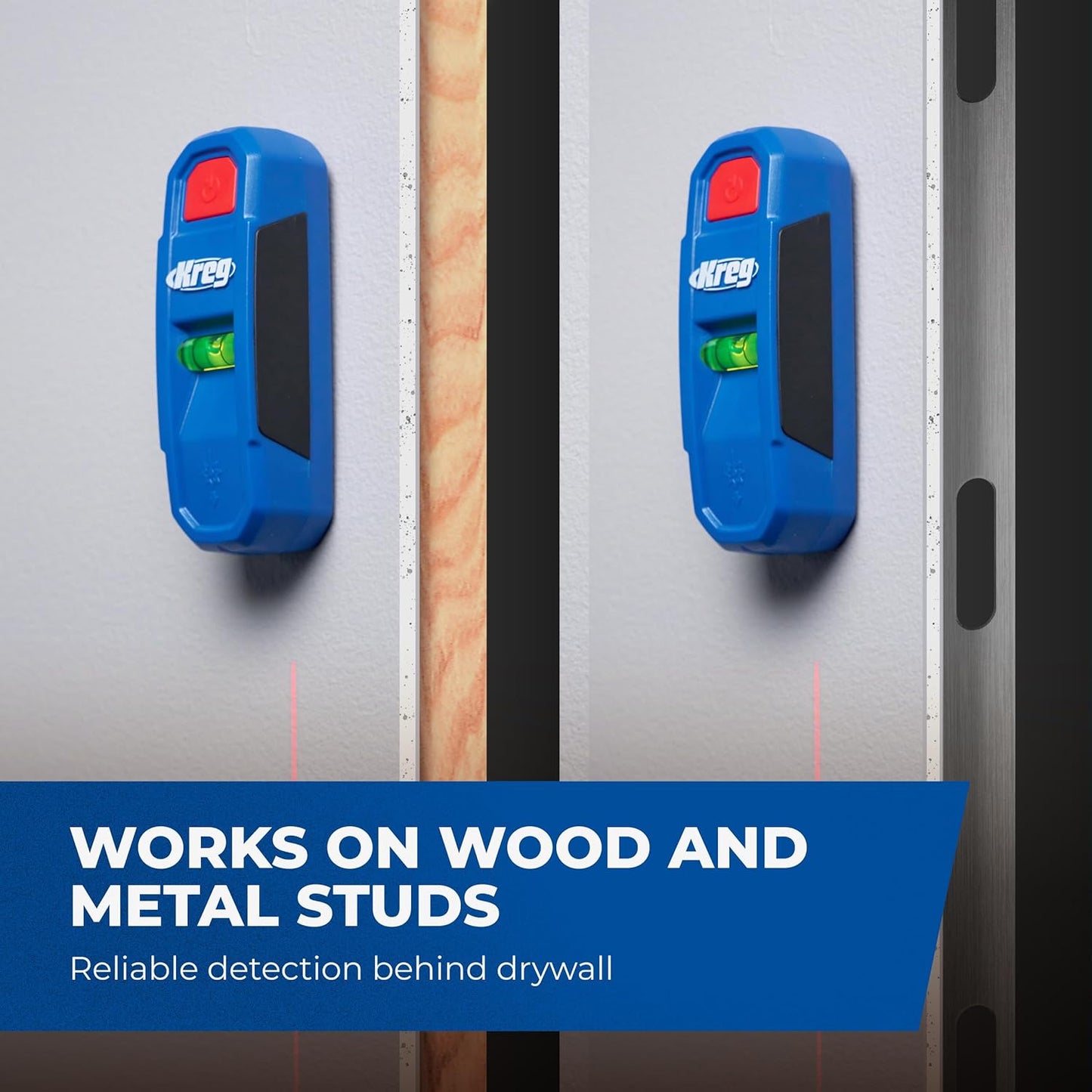 Magnetic Stud Finder with Laser-Mark