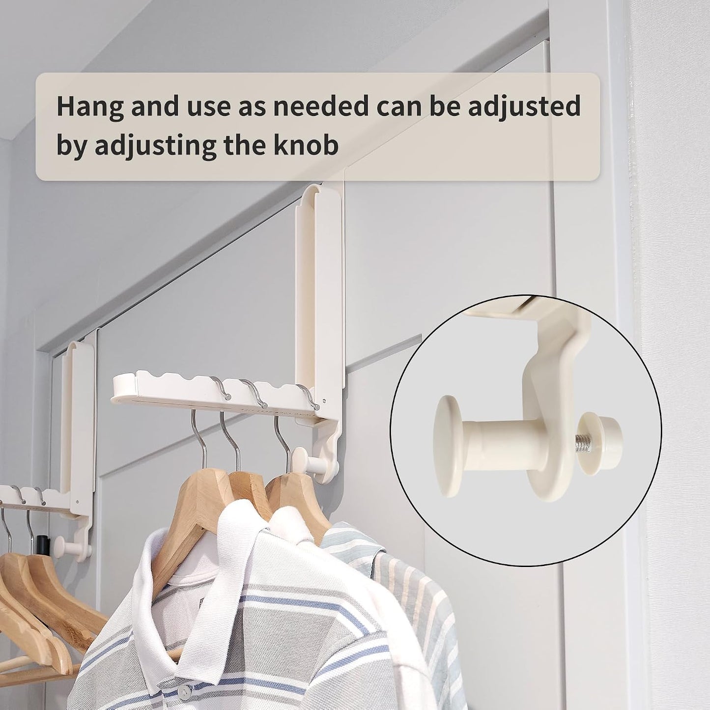 Door Hooks Hanger Fit Door up to 1 3/4" No drilling