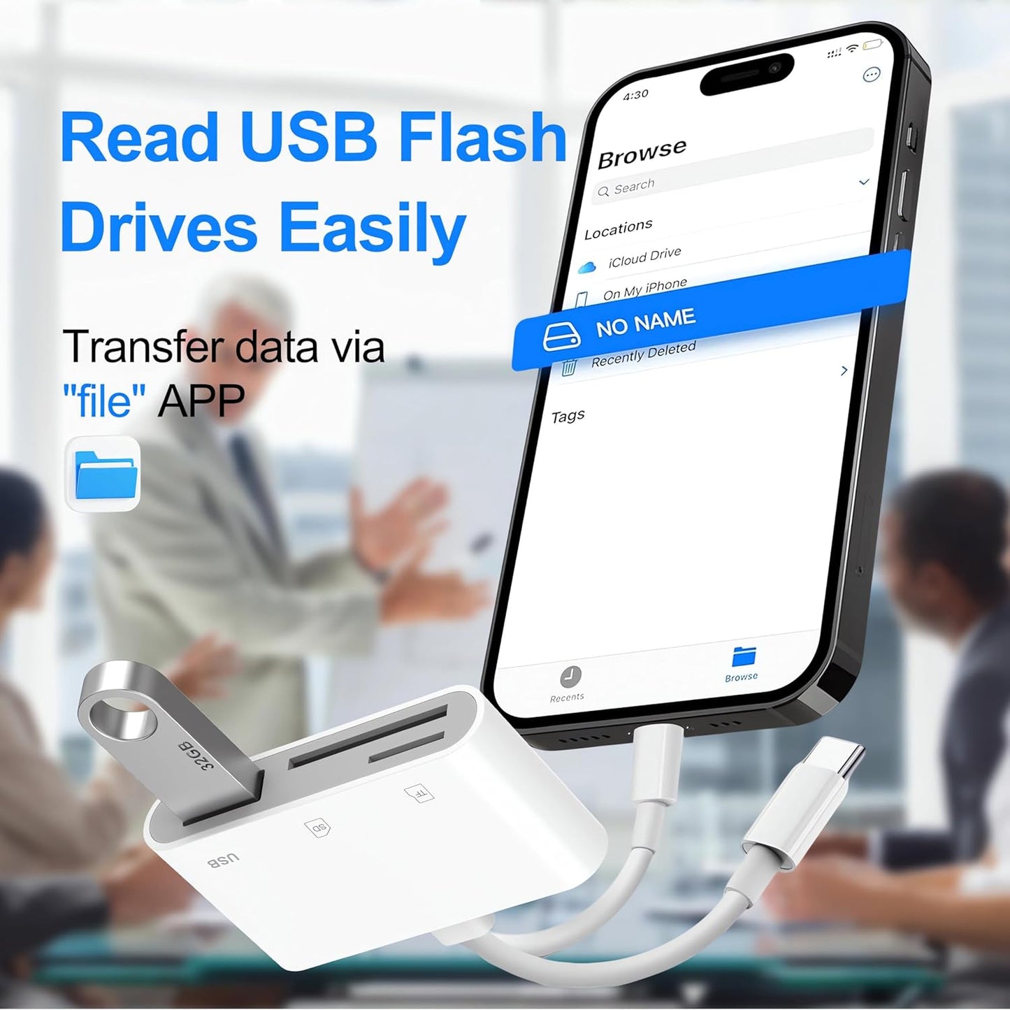 SD Card Reader for iPhone iPad Mac, Digital Camera Adapter to iPhone Lightning & USB C Dual Connector
