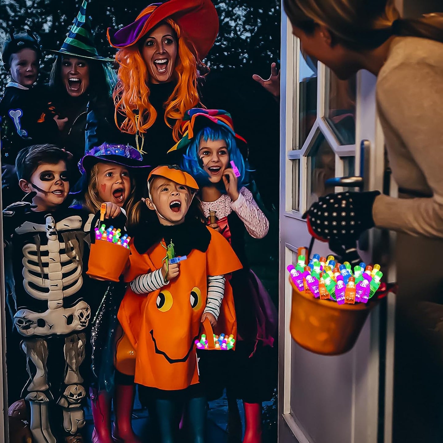 36 Pcs LED Finger Lights for Halloween Party School