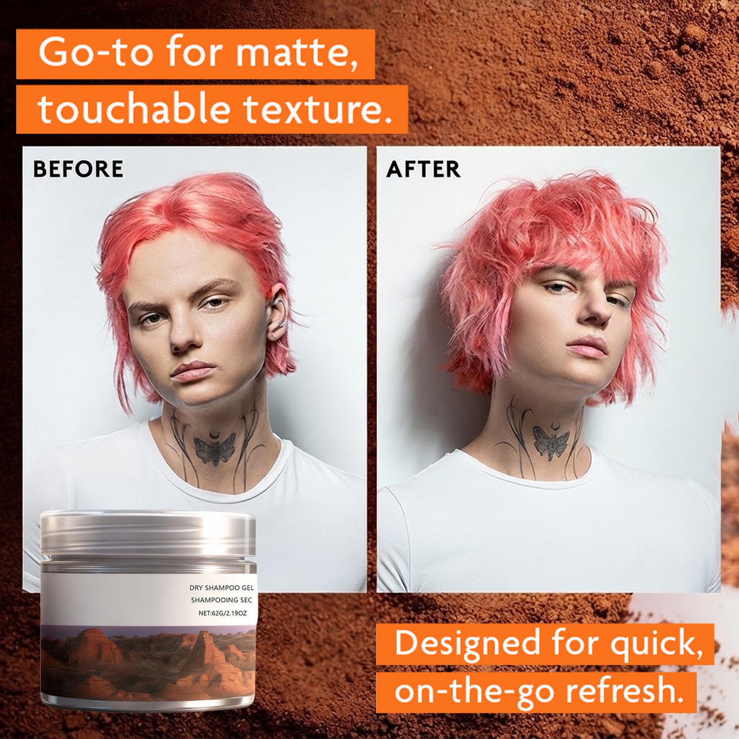 Dry Shampoo Paste Adds Texture & Absorbs Oil with Matte Finish