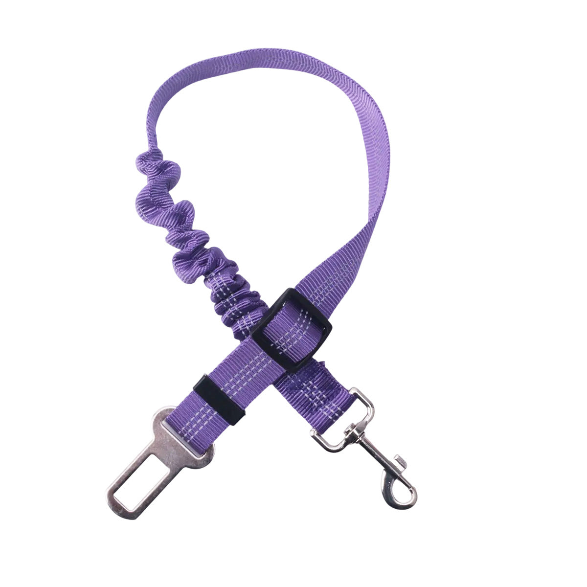 Adjustable Dog Seat Belt, for Vehicle Nylon Pet Safety Seat Belts Heavy Duty & Elastic