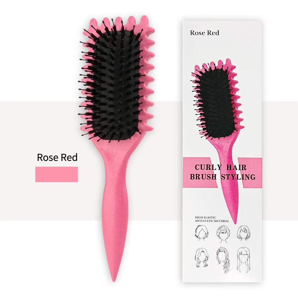 Curl Defining Brush For Curly Hair – Lifts Roots, Defines Curls, Reduces Frizz