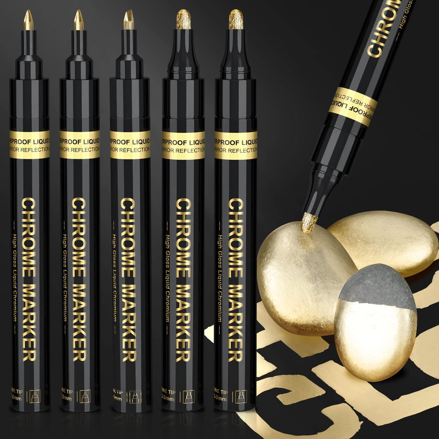 Liquid Chrome Marker Metallic Pens