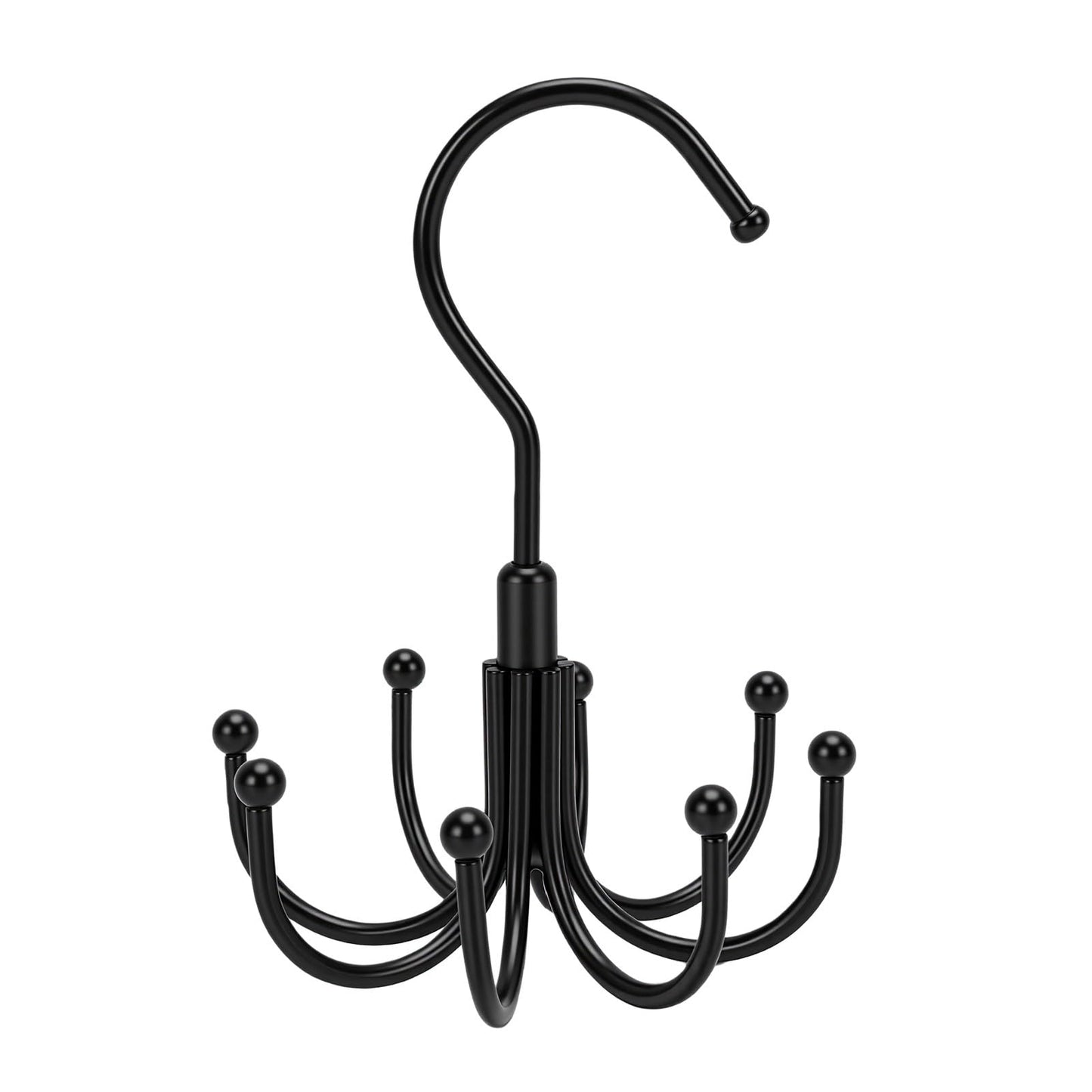 Rotatable Hook 8 Hook Closet Storage Rack