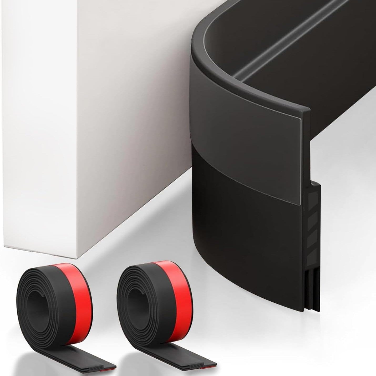 2 Pcs Silicone Weather Stripping Door Bottom