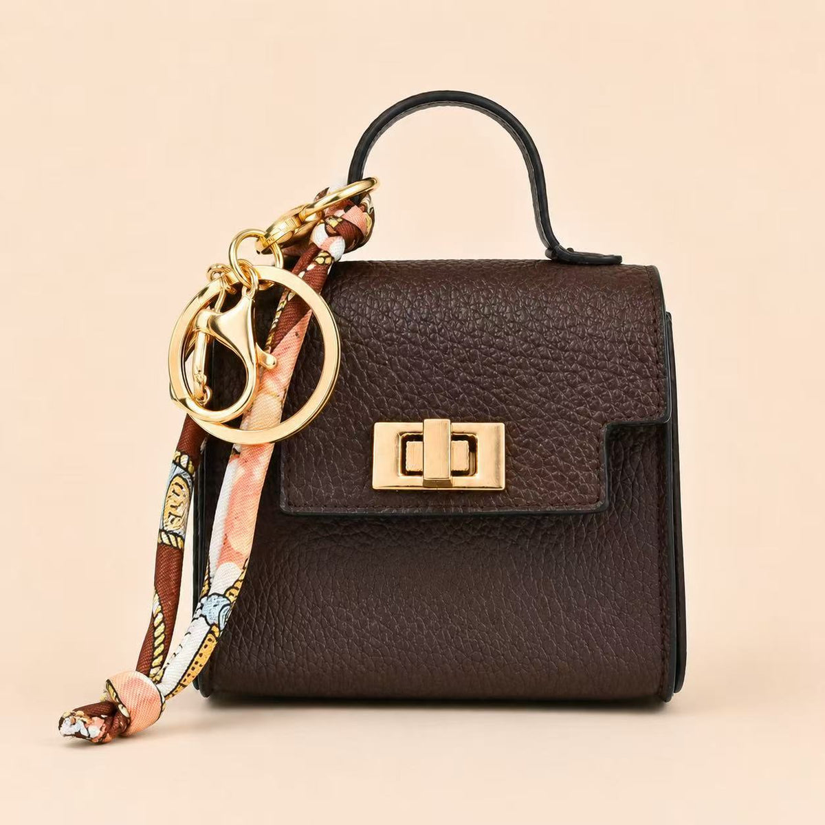 Mini Square Bag Pendant Keychain