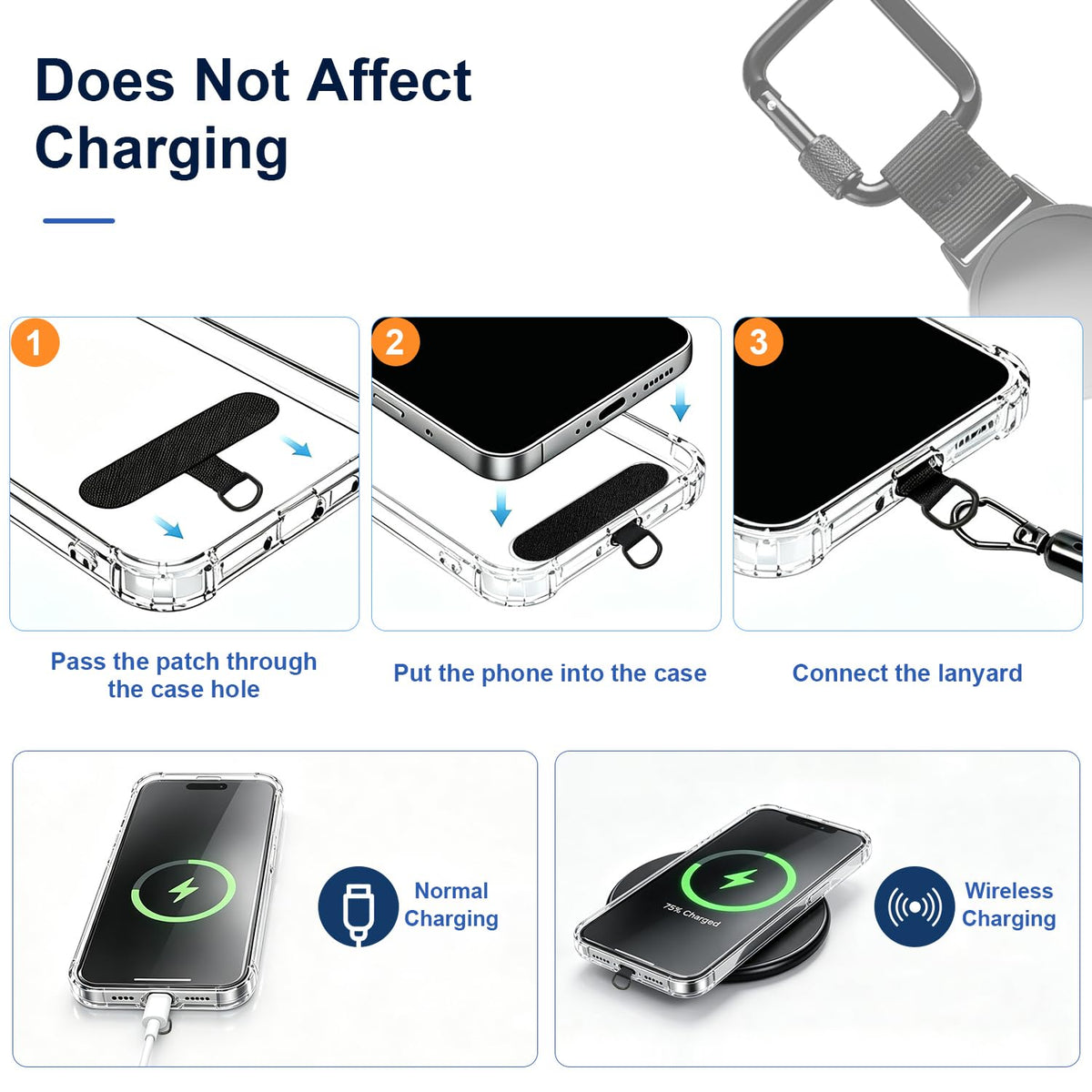 Anti Theft Phone Tether Retractable Cell Phone Lanyard