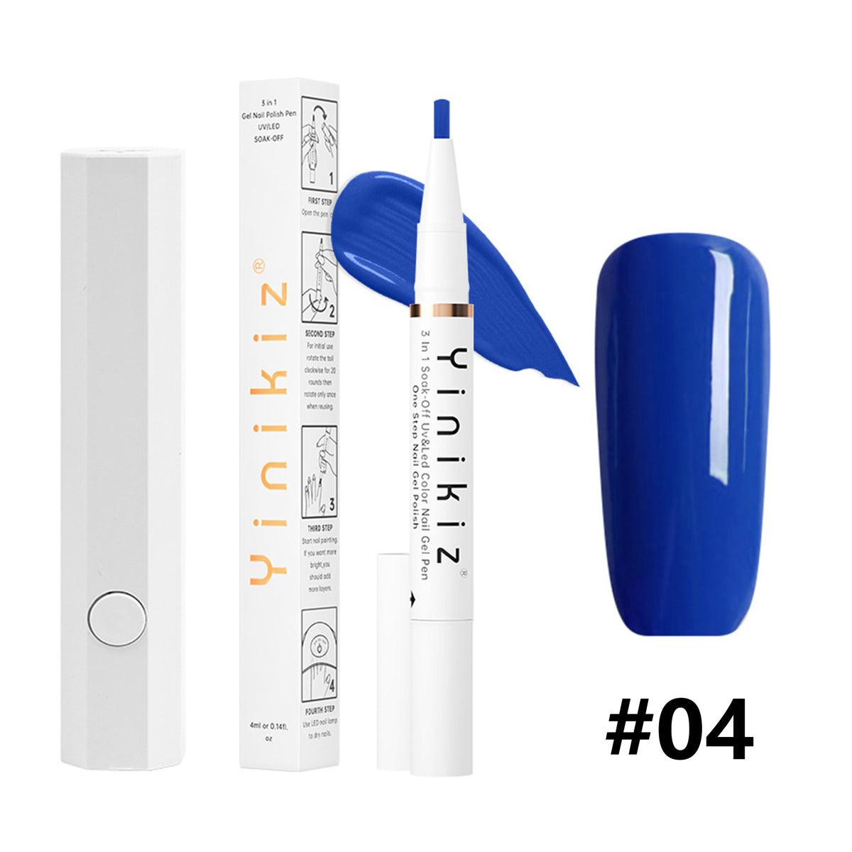 3 in 1 One Step Gel Nail Polish Pen with UV Light Kit